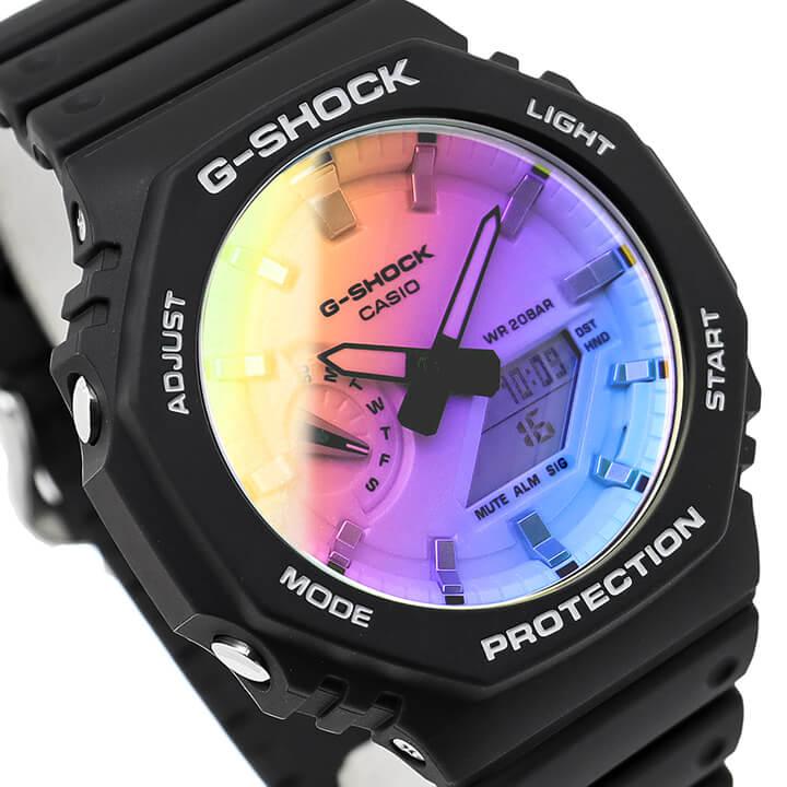 G-SHOCK Gショック ジーショック カシオーク 八角形 薄型 虹色