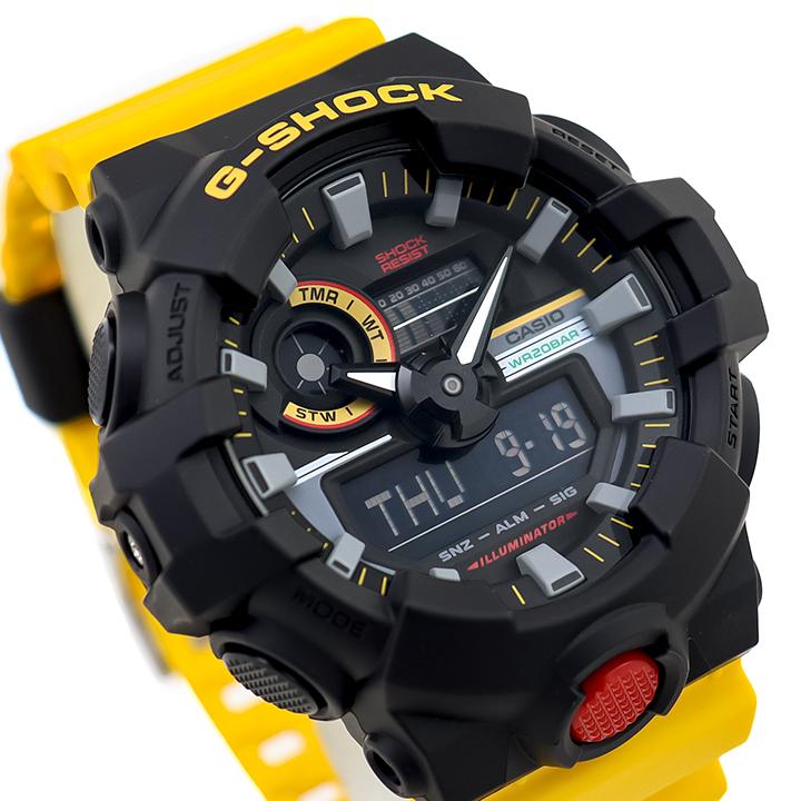 G-SHOCK SNLT ブラック/イエロー腕時計 G-SHOCKの新作モデル、ブラック×イエローのツートンカラーを採用