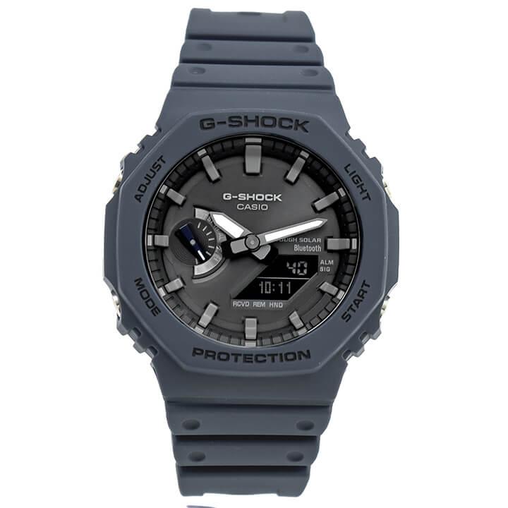 カシオ Gショック ジーショック CASIO G-SHOCK メンズ GA-B2100-2A 腕時計 カシオーク 八角形 タフソーラー Bluetooth アナデジ ネイビー 逆輸入｜tokeiten｜03