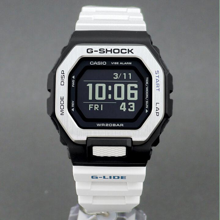 CASIO G-SHOCK カシオ Gショック ジーショック ジーライド G-LIDE GBX-100-7 Bluetooth 防水 デジタル 白 ホワイト 黒 ブラック メンズ｜tokeiten｜03