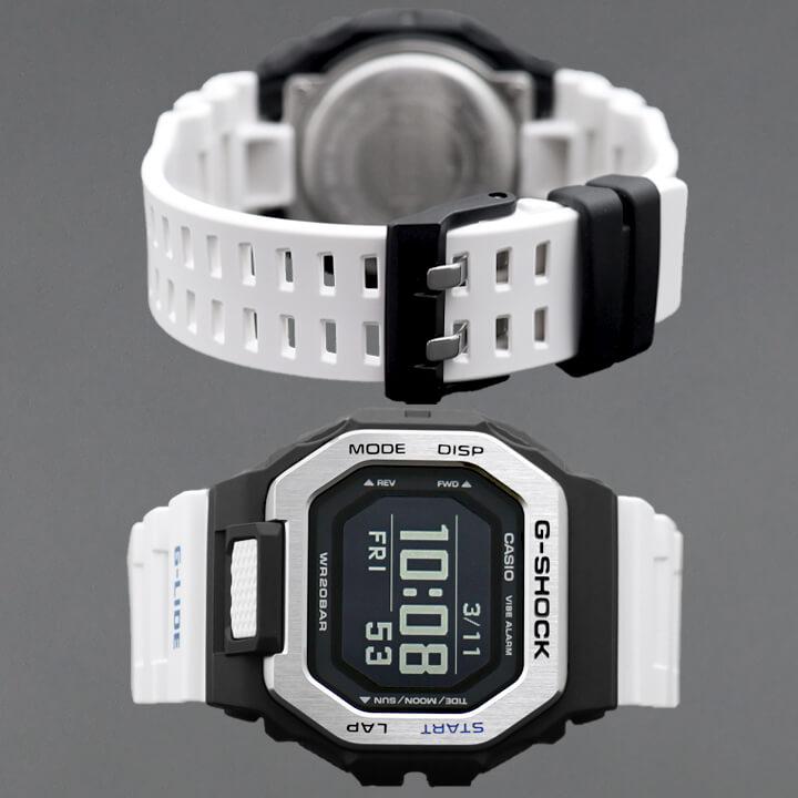 CASIO G-SHOCK カシオ Gショック ジーショック ジーライド G-LIDE GBX-100-7 Bluetooth 防水 デジタル 白 ホワイト 黒 ブラック メンズ｜tokeiten｜06