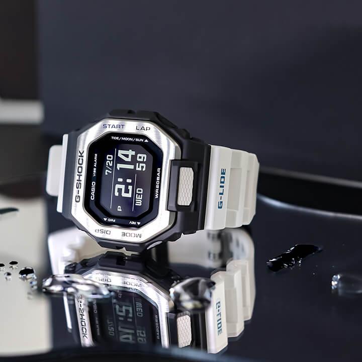 CASIO G-SHOCK カシオ Gショック ジーショック ジーライド G-LIDE GBX-100-7 Bluetooth 防水 デジタル 白 ホワイト 黒 ブラック メンズ｜tokeiten｜07