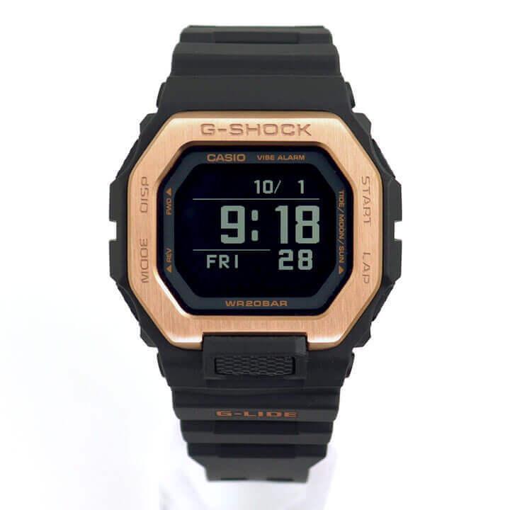 カシオ Gショック ジーショック CASIO G-SHOCK G-LIDE GBX-100NS-4 腕時計 時計 Gライド Bluetooth デジタル ウレタン ピンクゴールド 黒 ブラック 防水｜tokeiten｜03