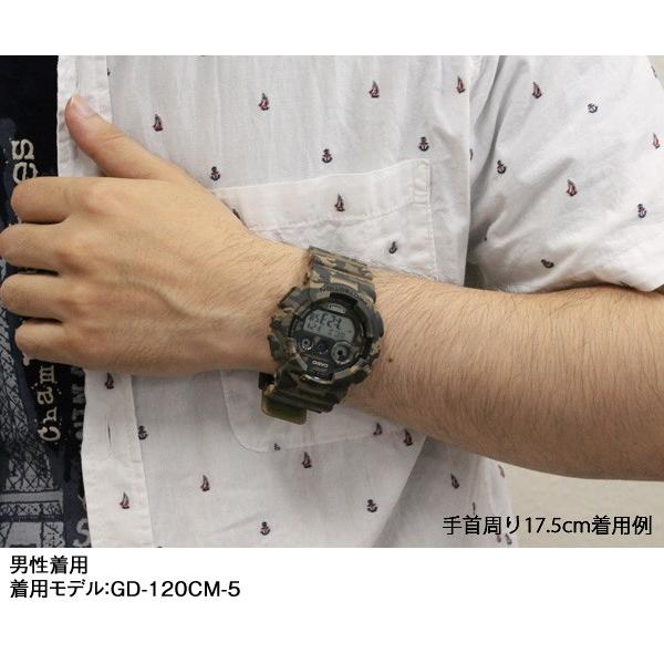G-SHOCK Gショック GD-120MB-1 ミリタリー ブラック 黒 デジタル