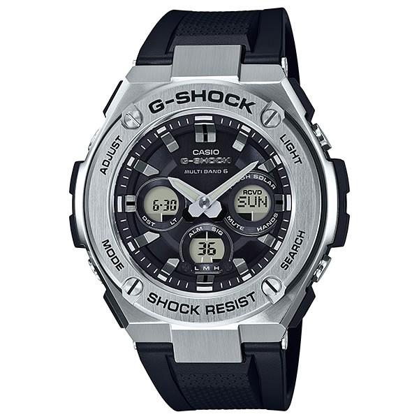 稼働品 G-SHOCK GST-W310D メンズ腕時計 シルバー 黒 メタル G-SHOCK Gショック CASIO カシオ タフソーラー GST-W310-1AJF G-STEEL