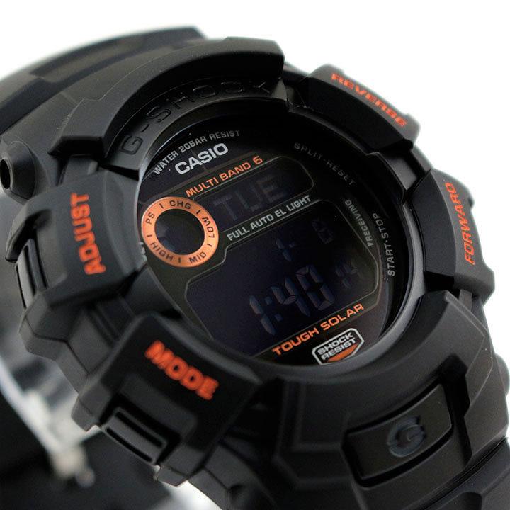 人気色 G-SHOCK GW-6900B 電波ソーラー ブラック オレンジ 稼働の通販