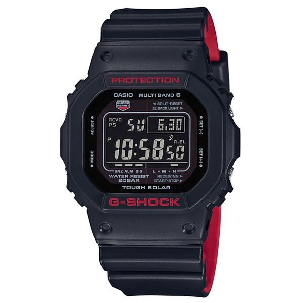 【プレミア商品】CASIO カシオ G-SHOCK Gショック ブラック＆レッド GW-5000HR-1JF 電波時計 タフソーラー 国内正規品 メンズ 腕時計 ウォッチ デジタル 黒｜tokeiten｜02