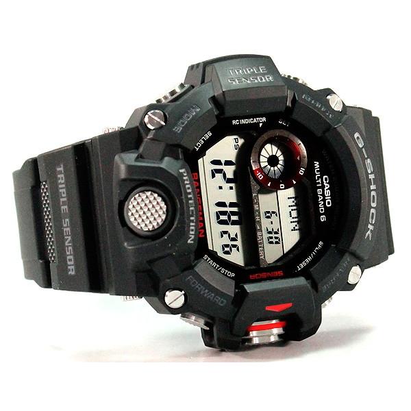 G-SHOCK Gショック カシオ トリプルセンサー RANGEMAN レンジマン 電波 ソーラー メンズ 腕時計 黒 ブラック GW-9400-1 海外モデル｜tokeiten｜07