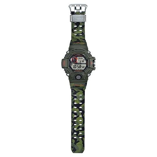 G-SHOCK Gショック CASIO カシオ GW-9400CMJ-3JR RANGEMAN レンジマン メン・イン・カモフラージュ ソーラー電波 デジタル 腕時計 メンズ カーキ 緑 国内正規品｜tokeiten｜03