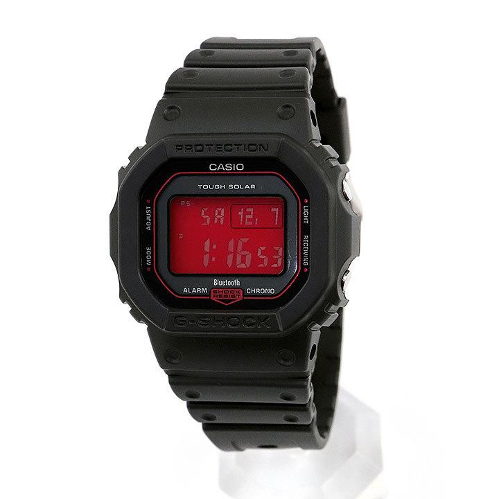 ポイント最大6倍 G-SHOCK Gショック CASIO カシオ タフソーラー 電波 GW-B5600AR-1 デジタル メンズ 腕時計 四角 海外モデル 黒 ブラック 赤 レッド ウレタン｜tokeiten｜02