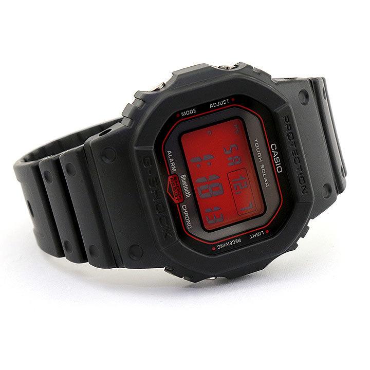 ポイント最大6倍 G-SHOCK Gショック CASIO カシオ タフソーラー 電波 GW-B5600AR-1 デジタル メンズ 腕時計 四角 海外モデル 黒 ブラック 赤 レッド ウレタン｜tokeiten｜05