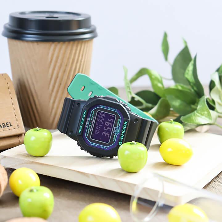 BOX訳あり カシオ Gショック ジーショック  電波ソーラー Bluetooth 腕時計 デジタル ブラック パープル CASIO G-SHOCK GW-B5600BL-1 30代 40代 カシオ｜tokeiten｜09