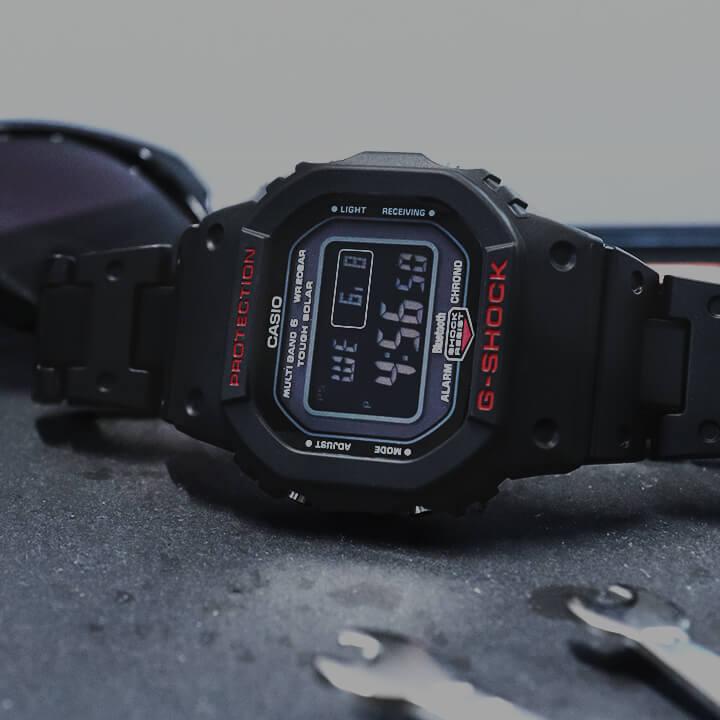 G-SHOCK Gショック CASIO カシオ タフソーラー ソーラー電波 GW-B5600HR-1 モバイルリンク Bluetooth メンズ 腕時計 四角 黒 ブラック 海外モデル 輸入｜tokeiten｜08