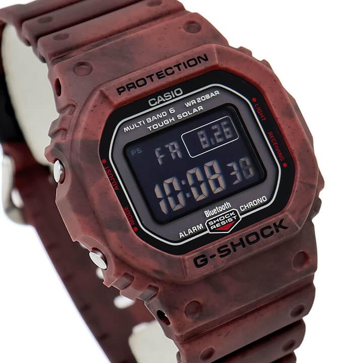 G-SHOCK 電波ソーラー デジタル Gショック ジーショック メンズ GW-B5600SL-4 腕時計 Bluetooth 黒 ブラック 赤 レッド ブランド 30代 40代 おしゃれ｜tokeiten｜04