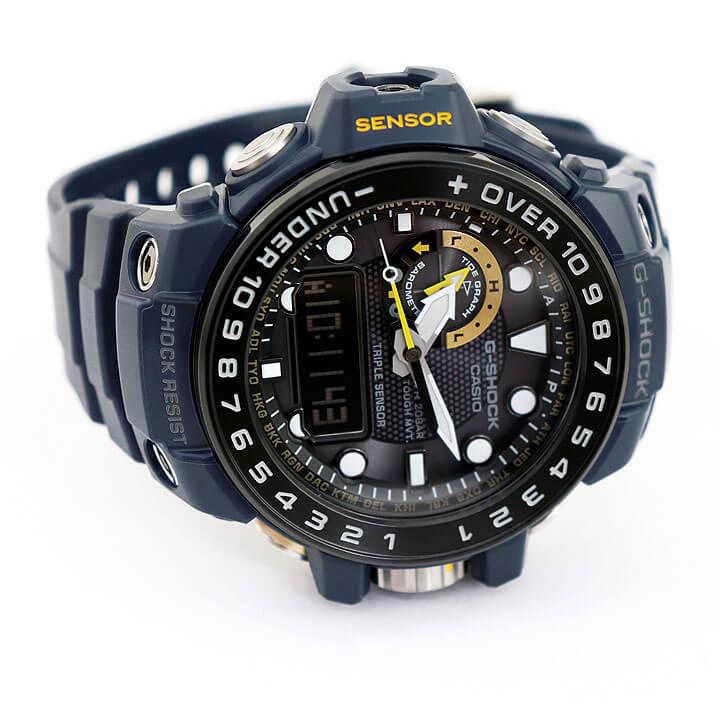 稼働美品 G-SHOCK ガルフマスター GWN-1000NV メンズ腕時計 G-SHOCK CASIO カシオ Gショック タフソーラー GWN-1000NV-2A