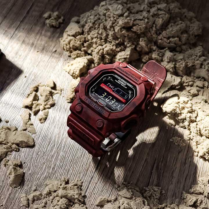 Gショック ジーショック G-SHOCK SAND LAND メンズ GX-56SL-4 タフソーラー デジタル 黒 ブラック 赤 レッド 逆輸入 腕時計 カシオ CASIO｜tokeiten｜07