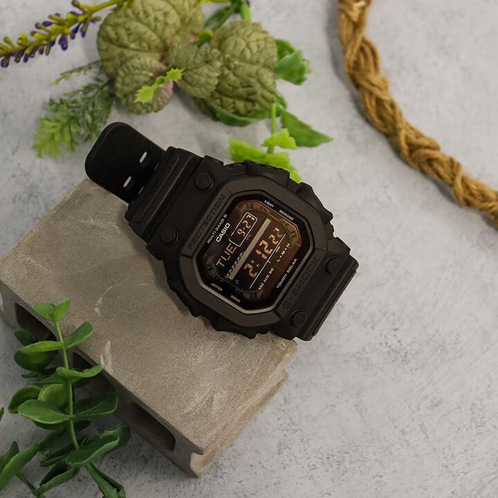 カシオ Gショック ジーショック CASIO G-SHOCK メンズ ソーラー 電波時計 デジタル GXW-56BB-1 黒 ブラック 腕時計 タフソーラー 海外モデル 輸入｜tokeiten｜08