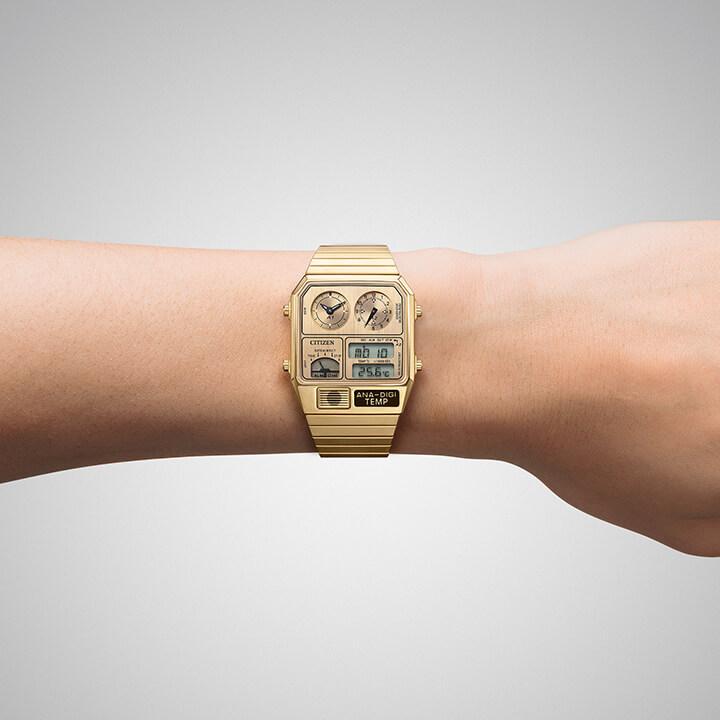 RECORD LABEL シチズン レコードレーベル 腕時計 Metallic ANA-DIGI