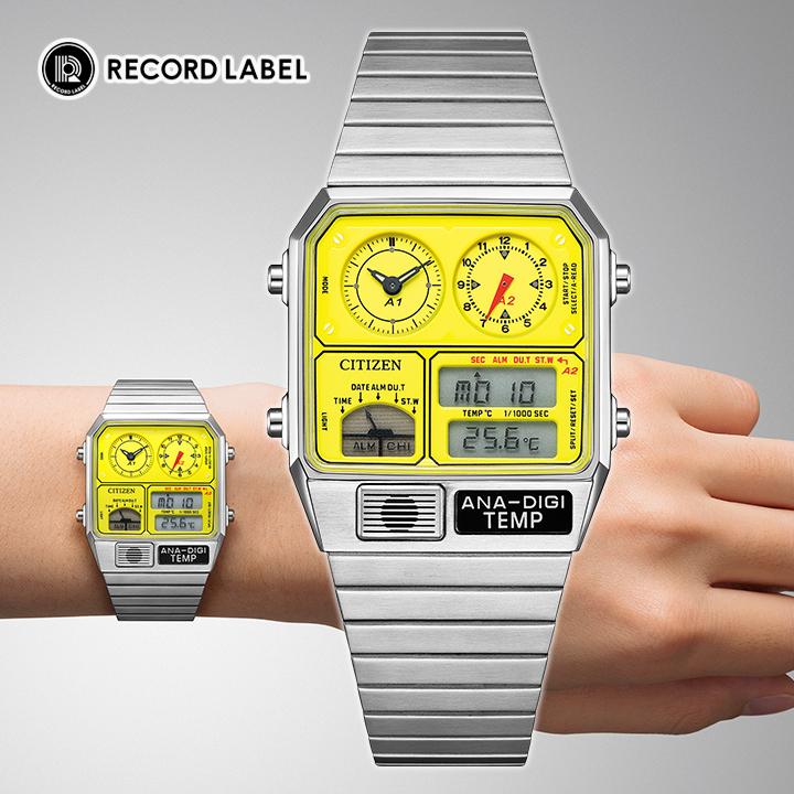 RECORD LABEL シチズン レコードレーベル 腕時計 ANA-DIGI TEMP