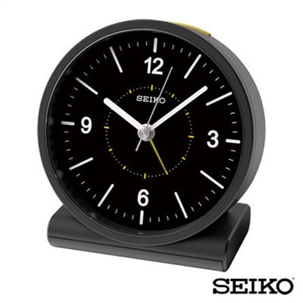 お取り寄せ SEIKO セイコークロック アナログ 目覚まし時計 黒 ブラック KR328K 電波時計 置時計 国内正規品｜tokeiten