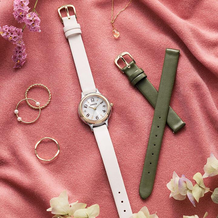 【新品・ほぼ未使用】wicca CITIZEN レディース 腕時計 限定デザイン tokeiten_ks1-937-11