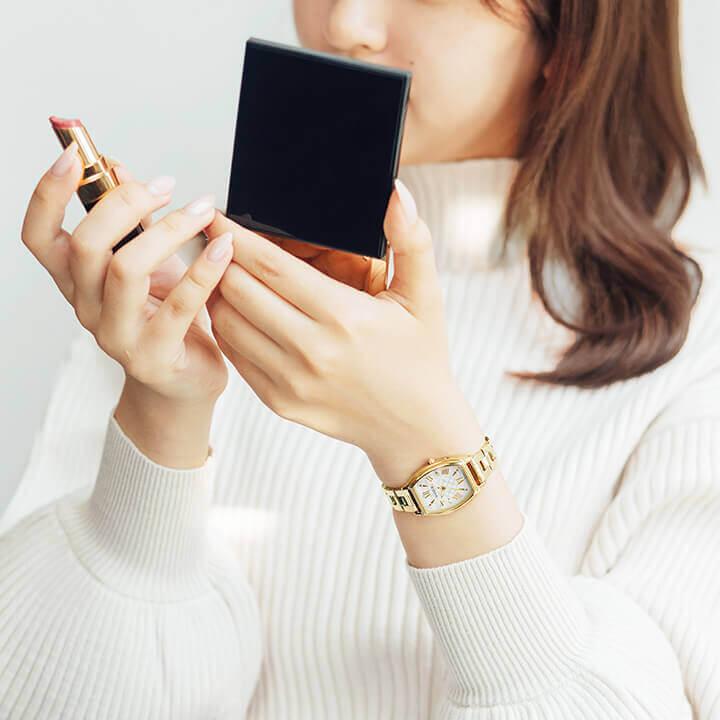 wicca（ウィッカ） シチズン ソーラーテック電波時計 アナログ メタル