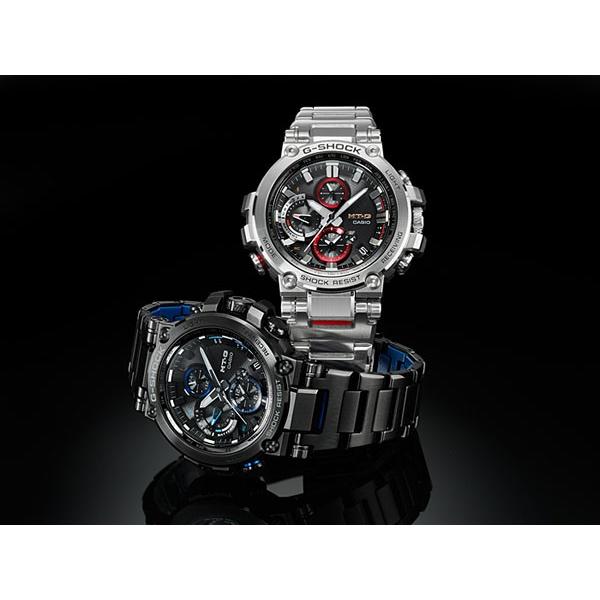 G-SHOCK Gショック CASIO カシオ ソーラー MTG-B1000BD-1AJF モバイルリンク機能 MT-G アナログ メンズ 腕時計 国内正規品 黒 ブラック 青 ブルー｜tokeiten｜03