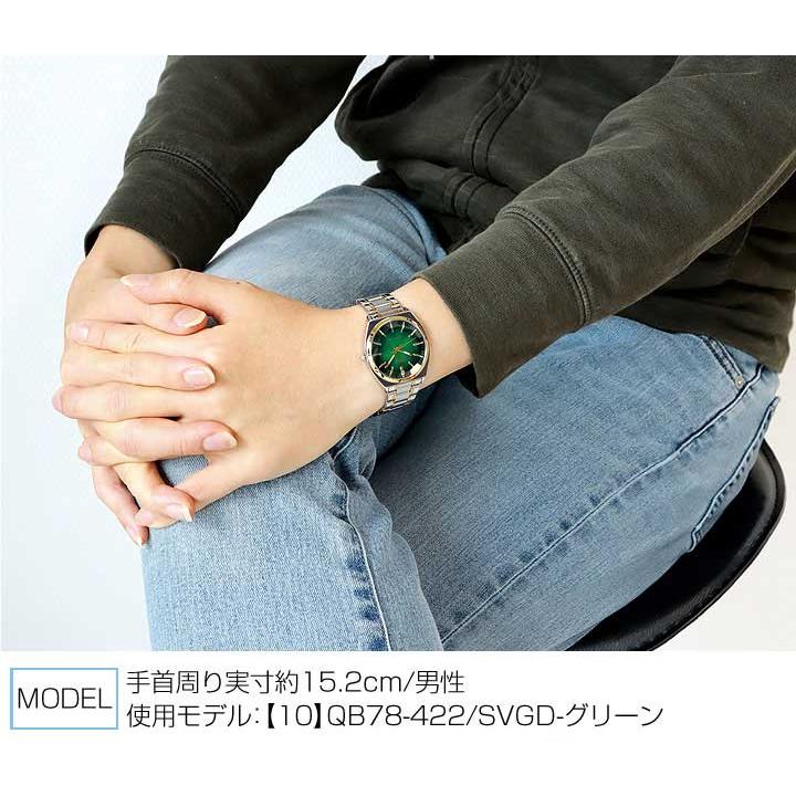 CITIZEN シチズン Q&Q 腕時計 メンズ QB78 カットガラス メタル CITIZEN シチズン Q&Q 腕時計 メンズ QB78 カットガラス メタル
