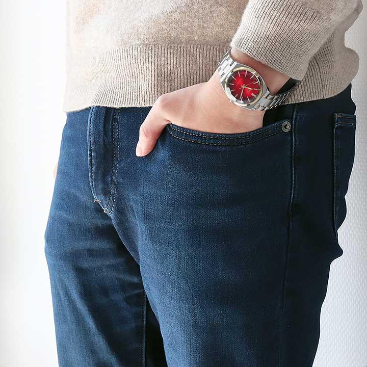 CITIZEN シチズン Q&Q 腕時計 メンズ QB78 カットガラス メタル