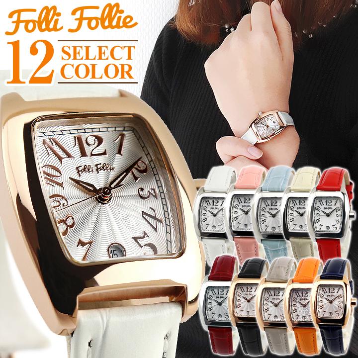 Folli Follie フォリフォリ レディース 腕時計 S922 Wf5r080sds レザー 革 白 ホワイト ピンク アイボリー レッド オレンジ ブラック 黒 グレージュ ネイビー 腕時計 メンズ アクセの加藤時計店 通販 Paypayモール