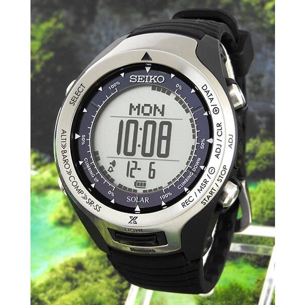 ボトル付 セイコー プロスペックス 腕時計 Seiko Prospex アルピニスト Bluetooth ソーラー Sbel001 国内正規品 メンズ 黒 ブラック グレー シリコン 腕時計 メンズ アクセの加藤時計店 通販 Paypayモール