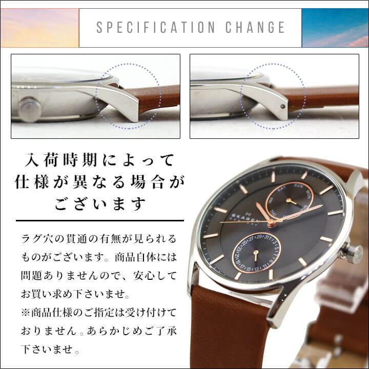 SKAGEN スカーゲン SKW6086 海外モデル メンズ 腕時計 革バンド レザー アナログ グレー 茶 ブラウン｜tokeiten｜08