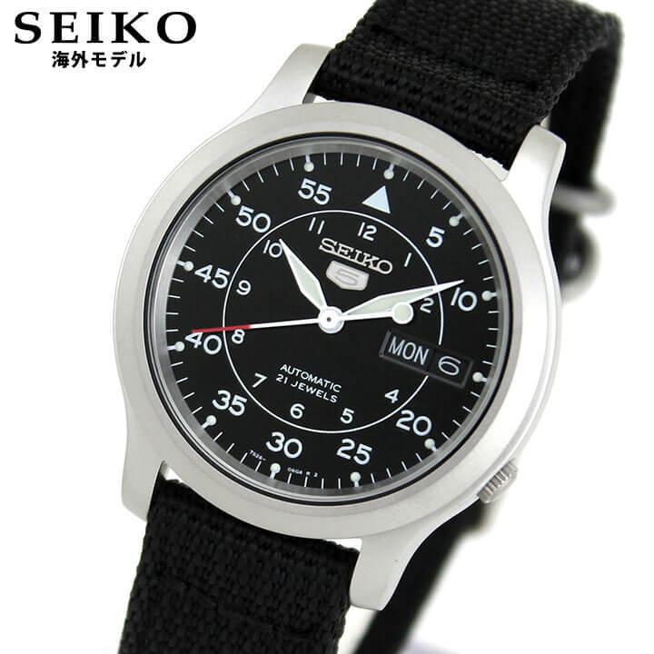 Seiko 5 ポイント最大6倍 SEIKO セイコー SNK809K2 アナログ ブラック 