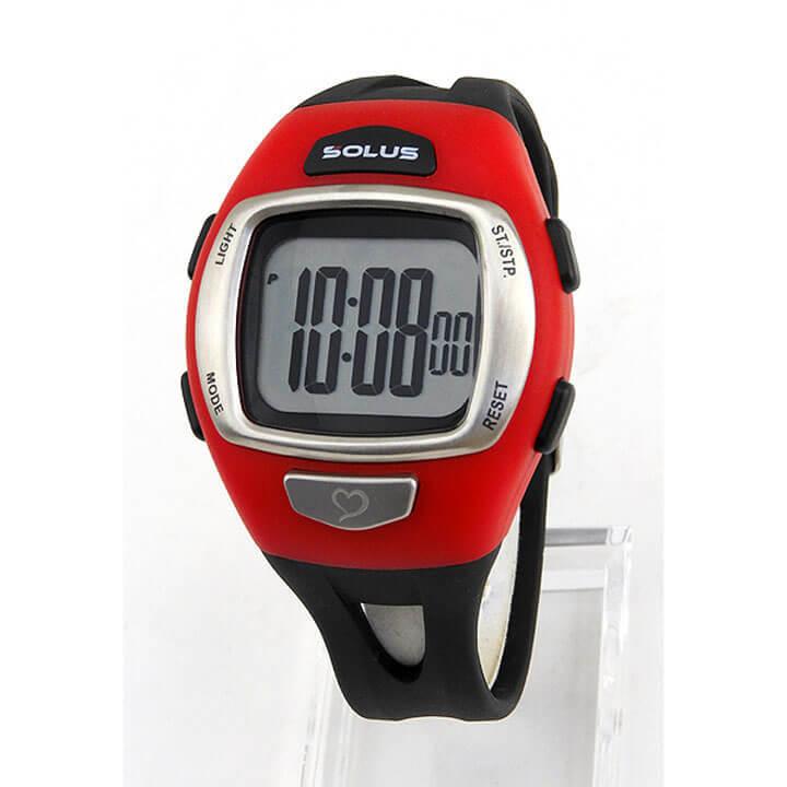 SOLUS ソーラス 01-930-007 国内正規品 デジタル メンズ 腕時計 黒 ブラック 赤 レッド ウレタン バンド ランニング スポーツ | SOLUS | 01