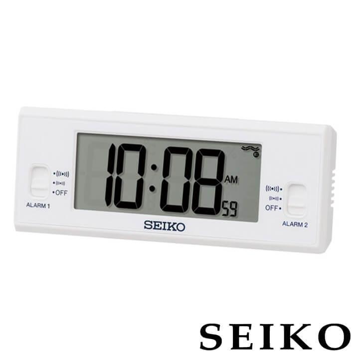 セイコー Seiko セイコークロック 目覚まし時計 置時計 電波 電波時計 温度 湿度 Sq321w フルオートカレンダー デジタル おしゃれ シンプル ホワイト 白 Sq321w 腕時計 メンズ アクセの加藤時計店 通販 Yahoo ショッピング