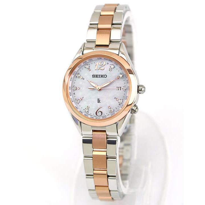 エコーヒーカップ付 刻印サイズ調整無料 セイコー ルキア 限定 レディダイヤ ソーラー電波 レディース SSQV046 腕時計 | LUKIA | 03
