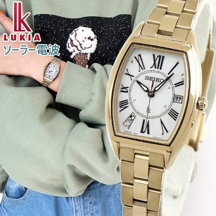 756 SEIKO セイコー ルキア レディース 腕時計 デイト 電池交換済 通販
