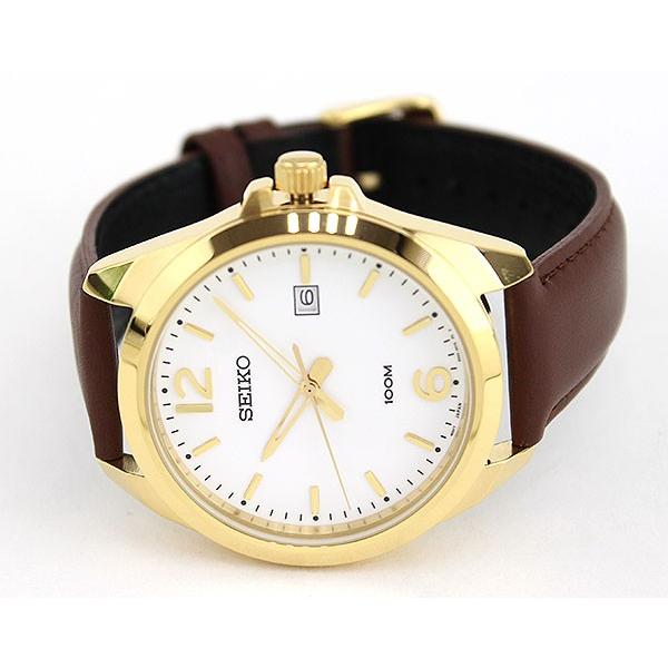 美品 SEIKO SUR216P1 ホワイト×ゴールド セイコー SEIKO（セイコー） 逆輸入 海外モデル SUR216P1 アナログ メンズ