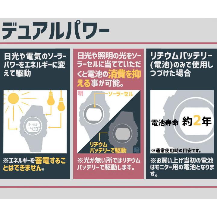 電波 時計 ソーラー デジタル メンズ レディース 腕時計 ブラック 黒 シルバー レッド タイムピース ソーラー電波時計 | Time Piece | 07