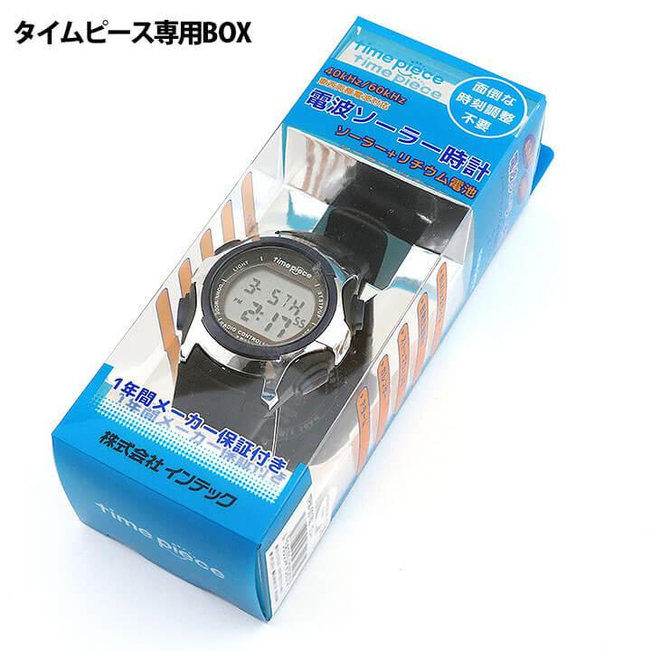 電波 時計 ソーラー デジタル メンズ レディース 腕時計 ブラック 黒 シルバー レッド タイムピース ソーラー電波時計 | Time Piece | 08