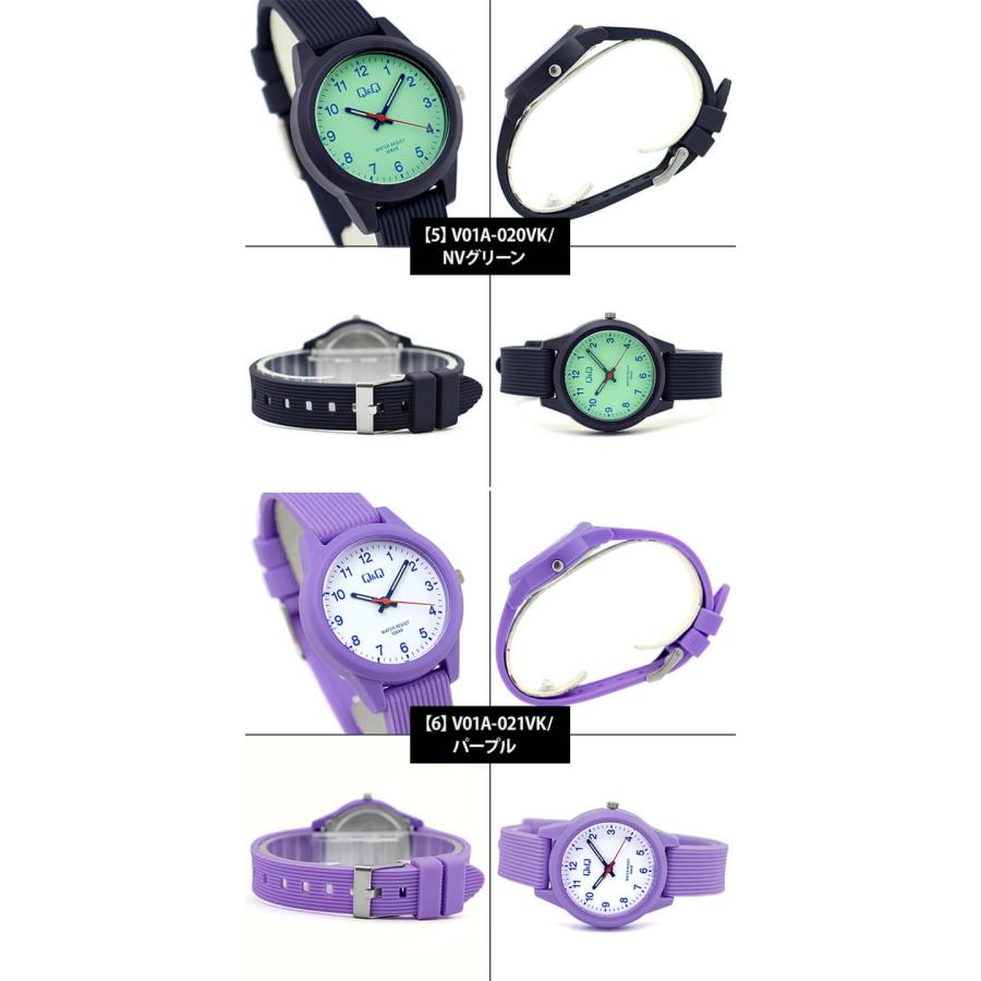 シチズン Q&Q 推し活 推しカラー 腕時計 CITIZEN FALCON アナログ ウレタン ファルコン レディース ピンク 黒 紫 ネイビー 青 白 緑 オレンジ 水色 ネコポス | CITIZEN | 10