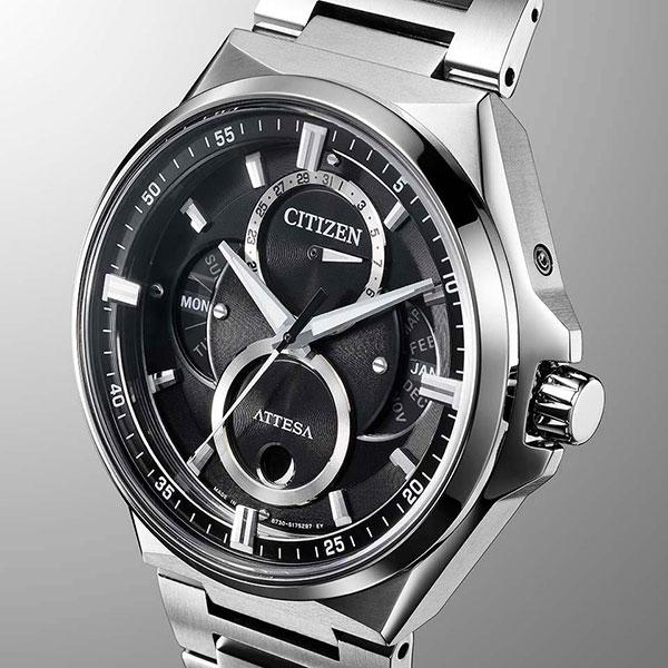 【名品】CITIZEN BU0060-68E トリプルカレンダー・ムーンフェズ ATTESA（CITIZEN） CITIZEN 腕時計 アテッサ BU0060-68E ACT