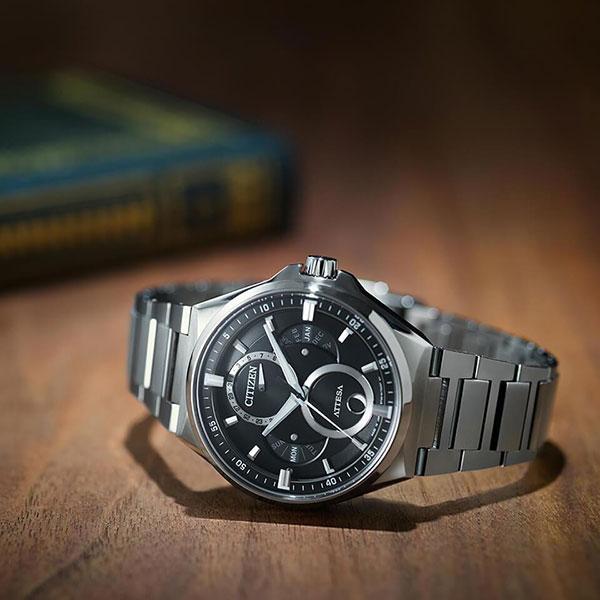 【名品】CITIZEN BU0060-68E トリプルカレンダー・ムーンフェズ ATTESA（CITIZEN） CITIZEN 腕時計 アテッサ BU0060-68E ACT