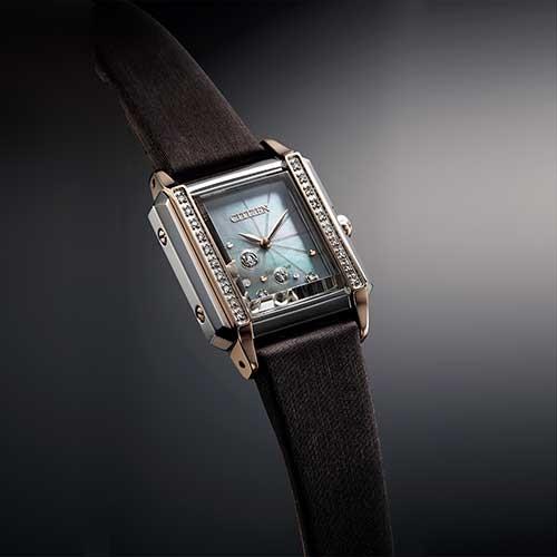 シチズン エル/SQUARE コレクション CITIZEN L シチズン エル EG7068-16D立体的なスクエアケースに整然と