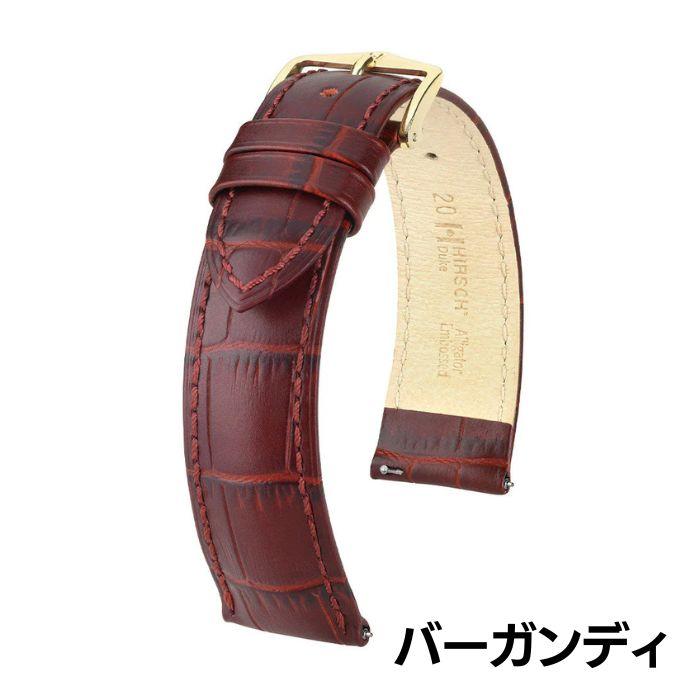 時計ベルト ヒルシュ デューク 12mm 13mm 14mm 15mm 16mm 17mm 18mm 20mm 22mm 24mm 型押し ショート 時計 ベルト 時計バンド 牛革 本革 交換 送料無料の画像