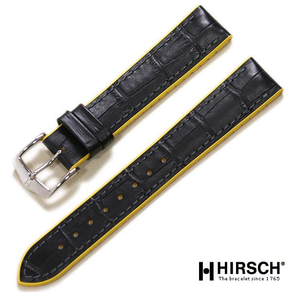 ヒルシュ アンディ 型押し×ラバー 時計ベルト 防水 耐水 交換 18mm