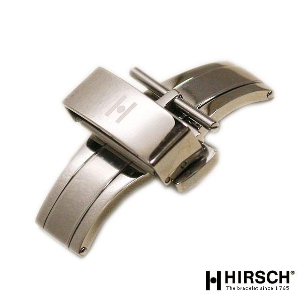 ヒルシュ Dバックル シルバー ゴールド 両開き プッシュ BC1024 16mm