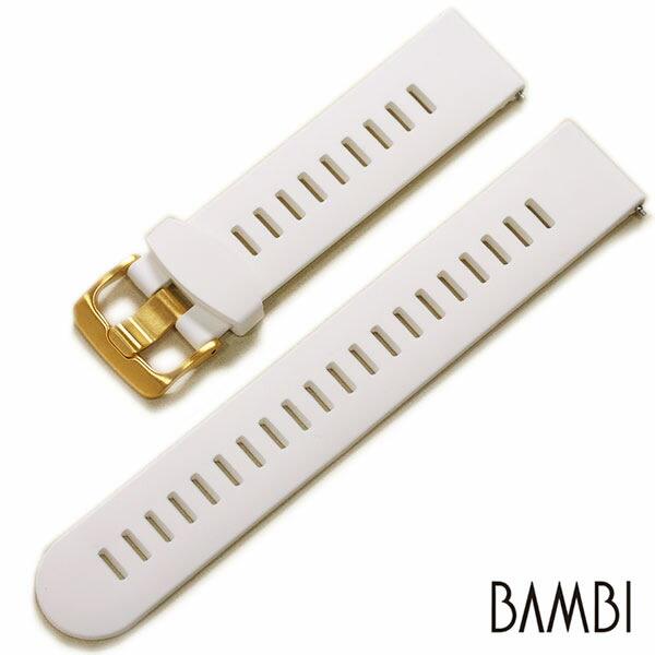 バンビ アルデバラン イエローゴールド 美錠 ウレタン 時計ベルト ワンタッチバネ棒付 20mm 22mm 交換 腕時計ベルト BGLG001 |  | 05