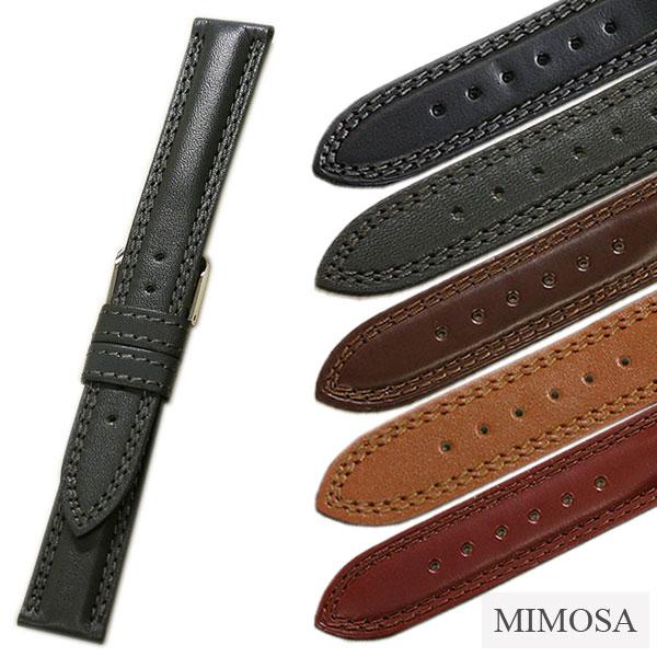 ミモザ AT カーフ 牛革 時計ベルト 16mm 17mm 18mm 19mm 20mm 交換 替えベルト 腕時計ベルト | 