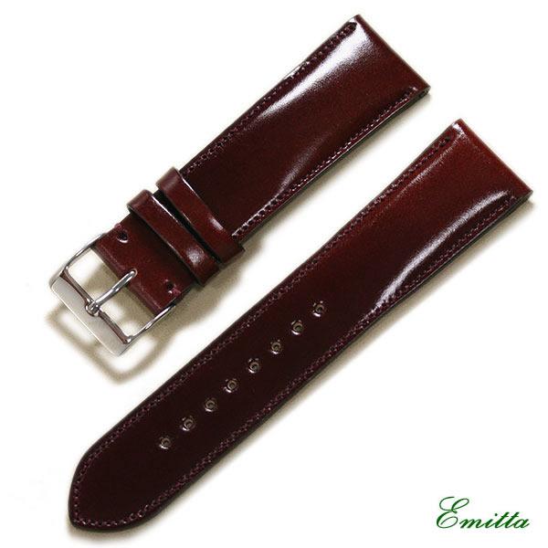 Emitta エミッタ コードバン 時計ベルト 馬革 日本製 18mm 19mm 20mm